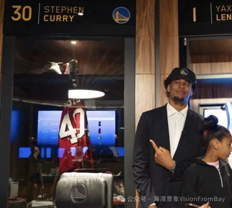 化疗母亲场边见证，伦德伯格披上勇士1号