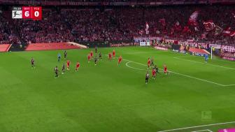 [进球视频] 拜仁7-0柏林联合！奥利塞外围远射世界波上演帽子戏法！比朔夫送助攻！